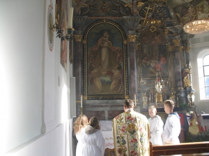 Segnung Seitenaltar links Marienbild 0747